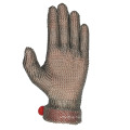 CE Approved Slaughter Cut Resistant Five Finger TPE Belt Stainless Steel Mesh Chain Mail Butcher Gloves